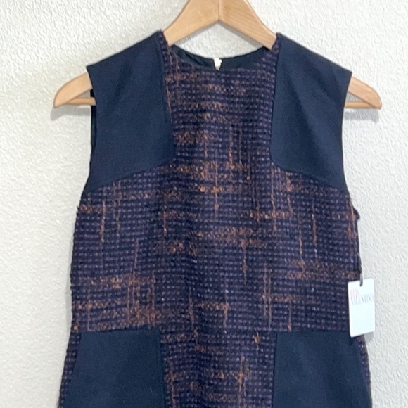 NWT RED Valentino Woman WOOL BLEND Tweed Dress Size 6 - Picture 3 of 16
